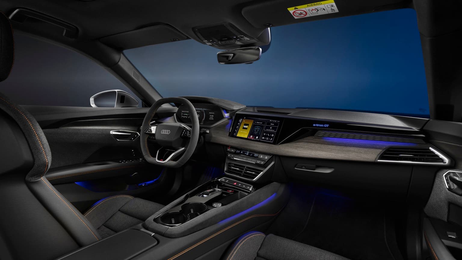 the inside of a car