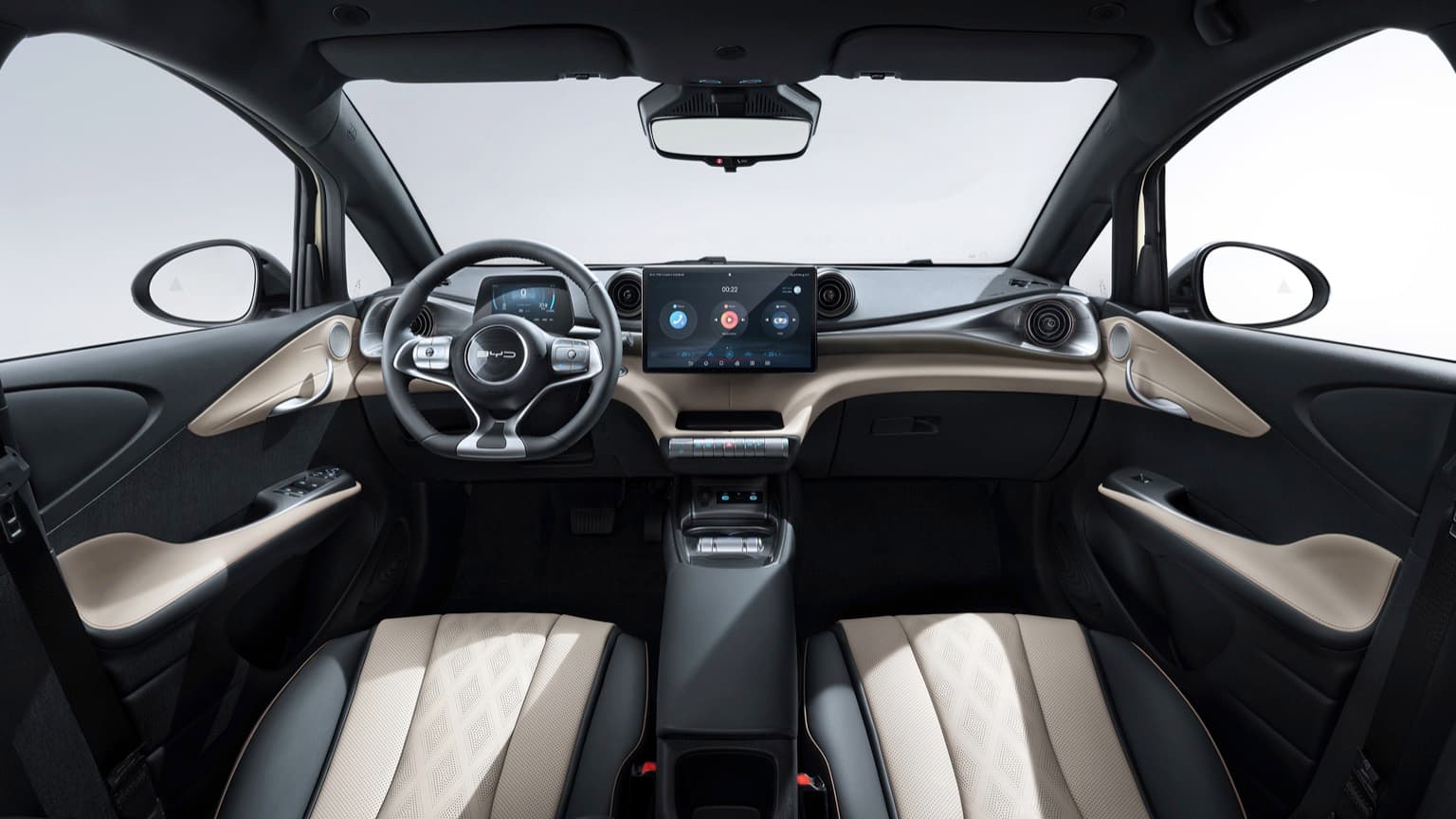 l'intérieur d'une voiture