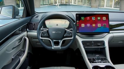 l'intérieur d'une voiture