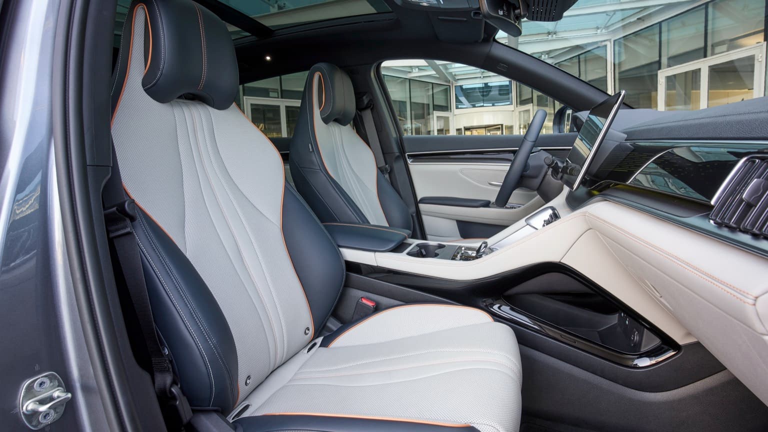 l'intérieur d'une voiture