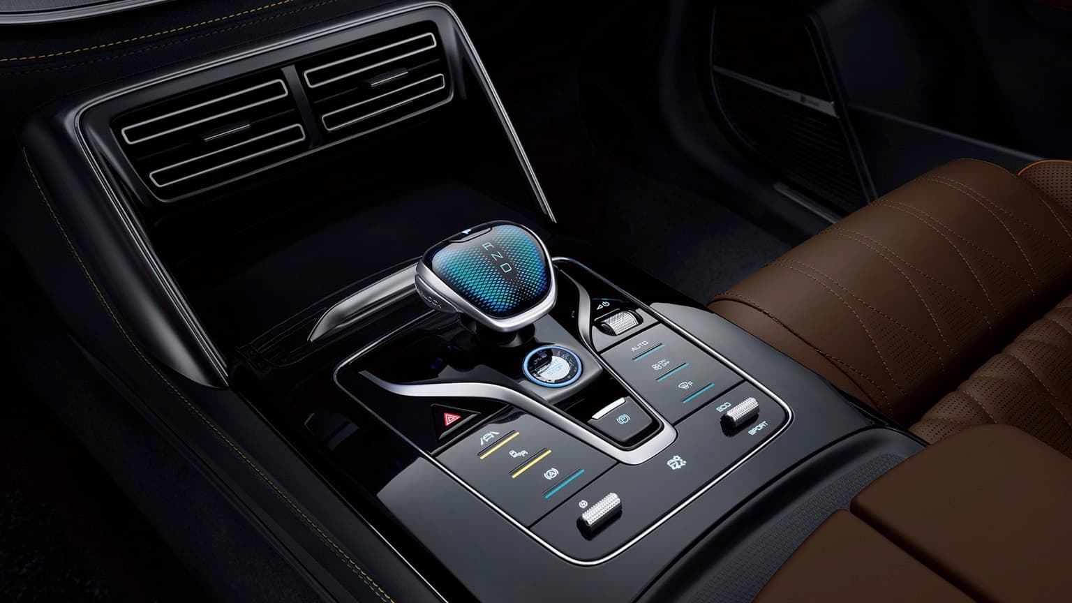 l'intérieur d'une voiture