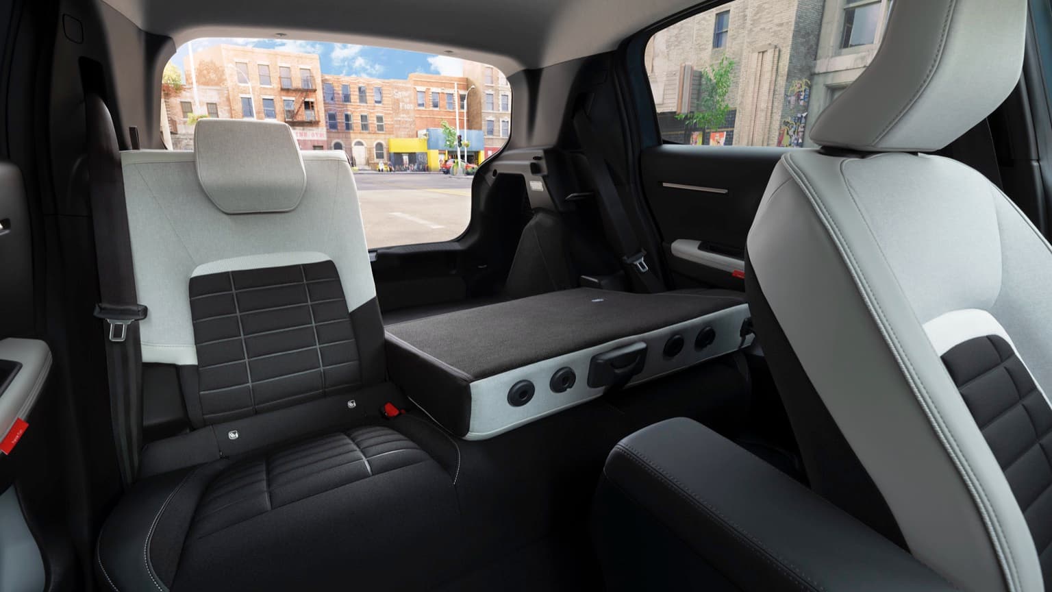the inside of a car