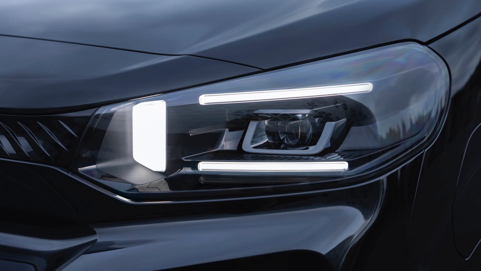 the front of a car