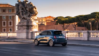 a car driving on a road