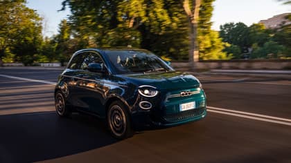 a car driving on a road