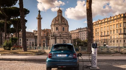 a car parked in front of a building