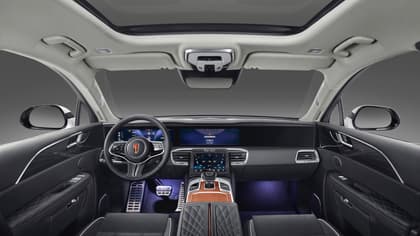 l'intérieur d'une voiture