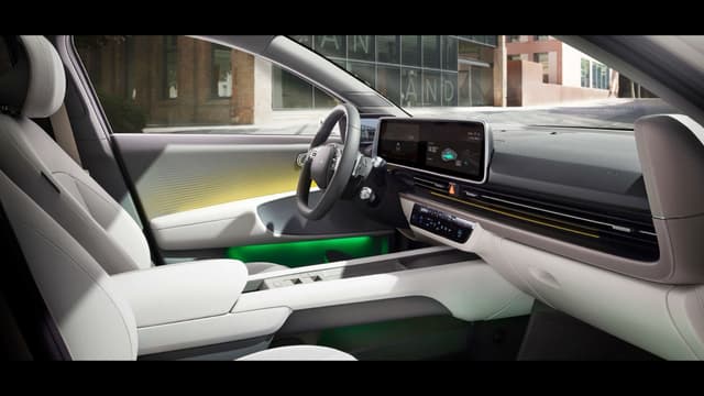 the inside of a car