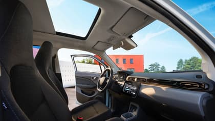 l'intérieur d'une voiture
