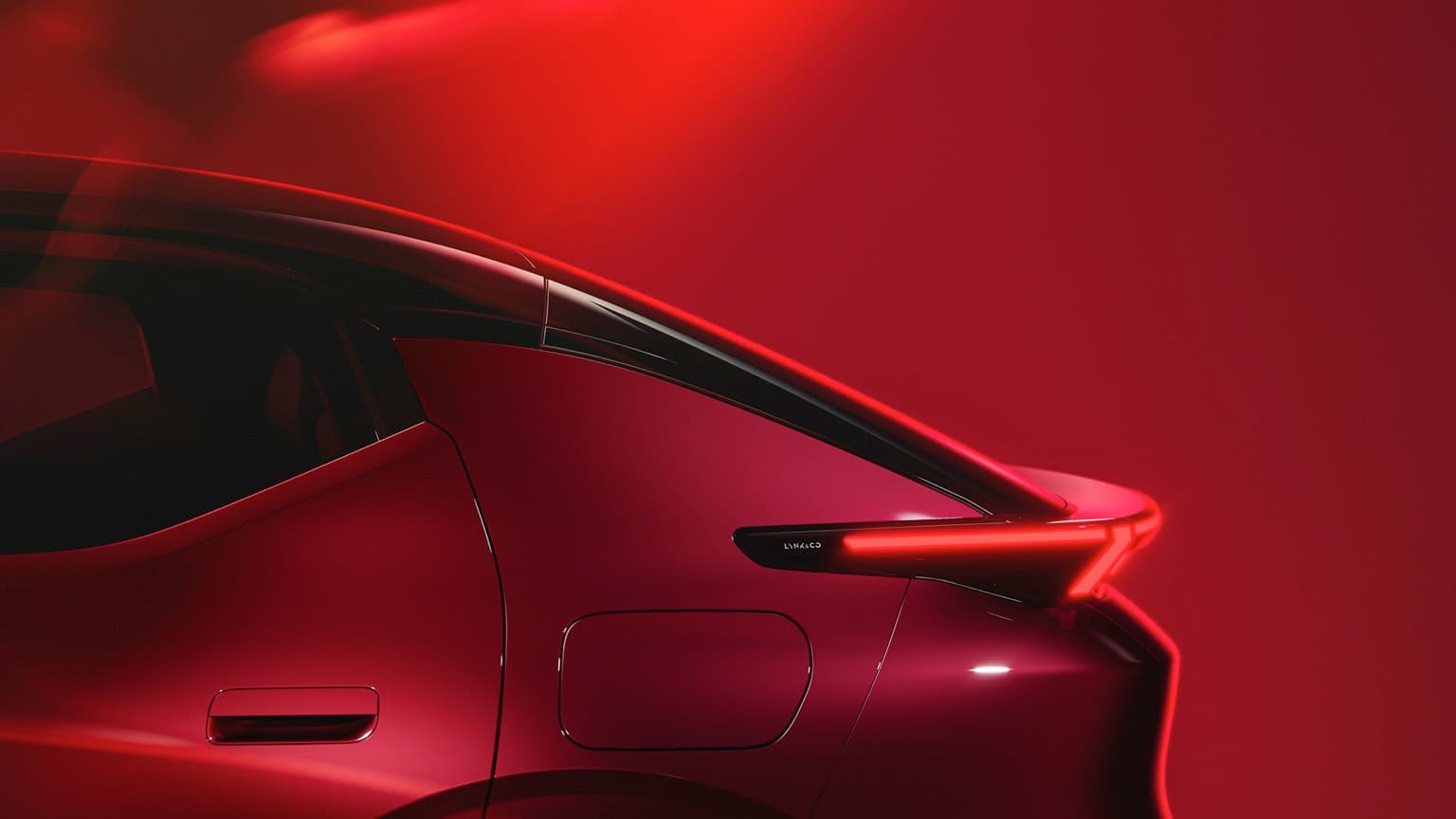 the back of a red sports car