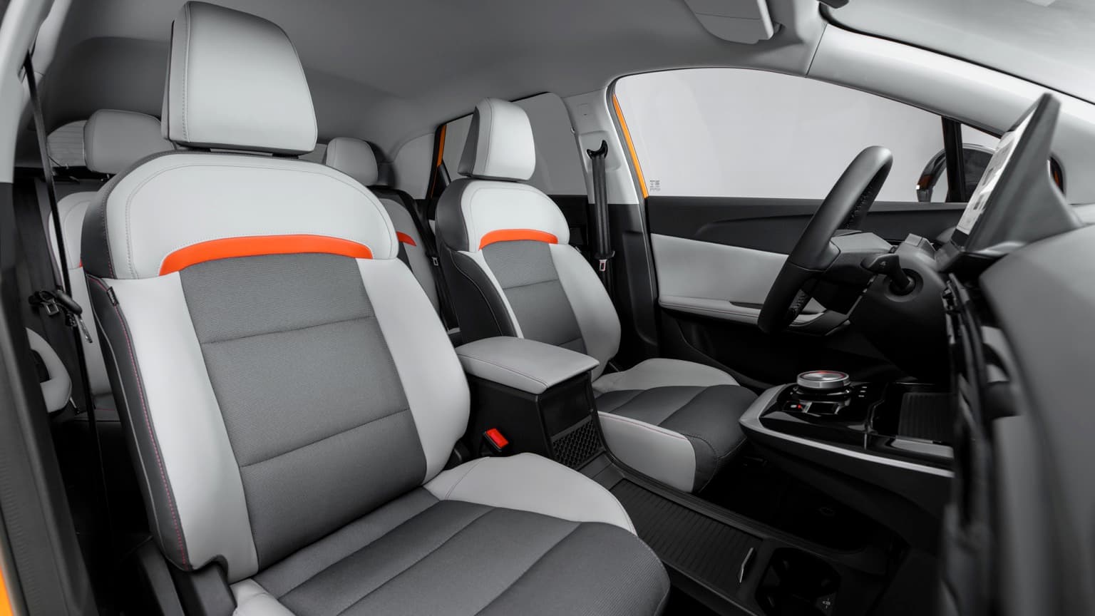 the inside of a car