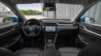 the inside of a car