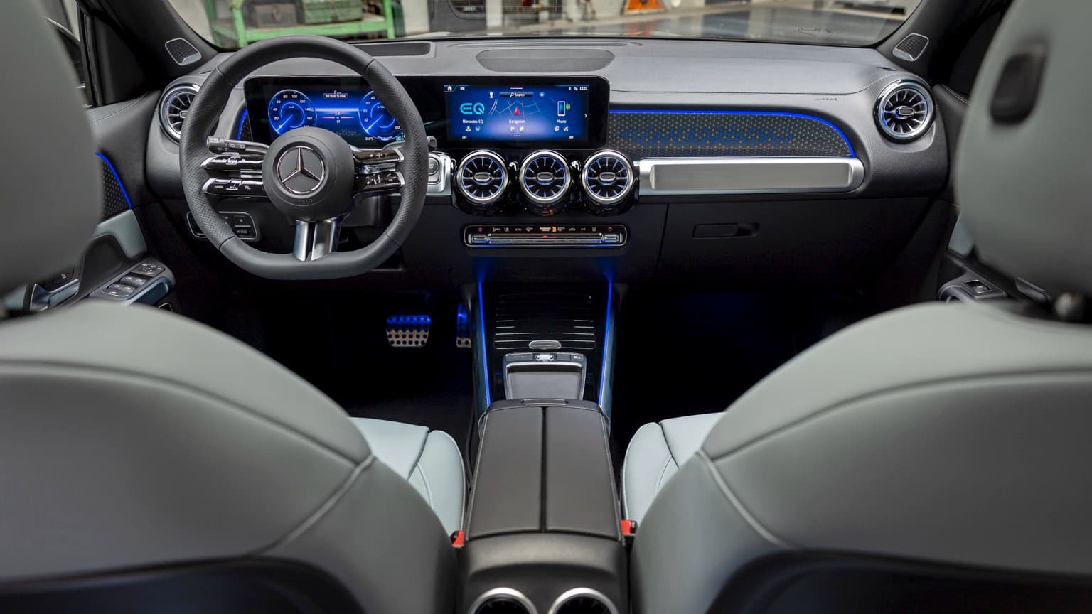 l'intérieur d'une voiture