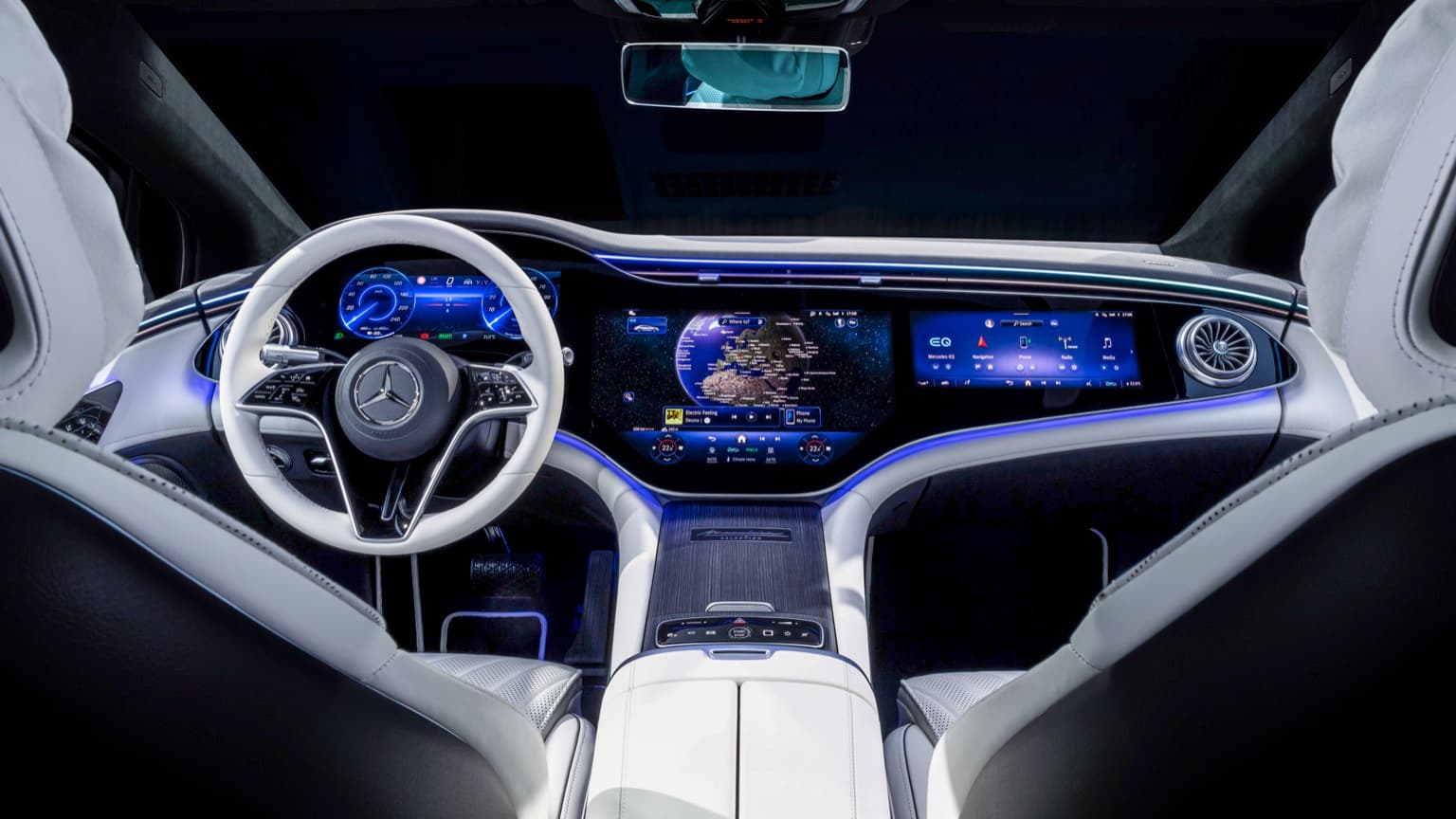 the interior of a car