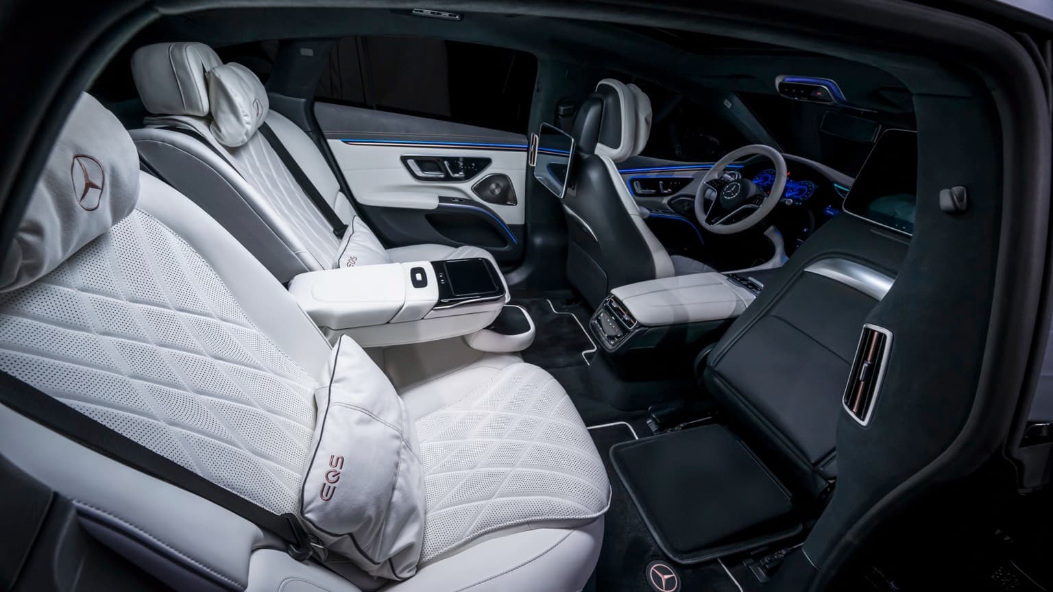 the inside of a car