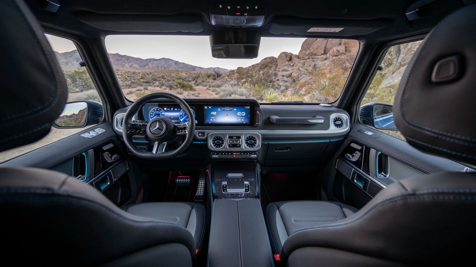 l'intérieur d'une voiture