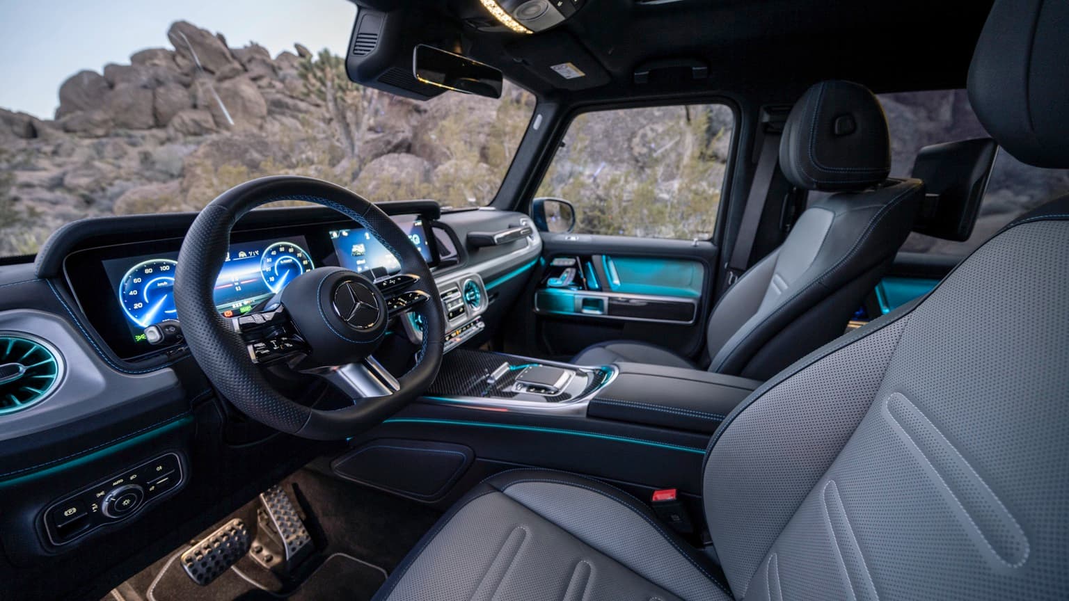 l'intérieur d'une voiture
