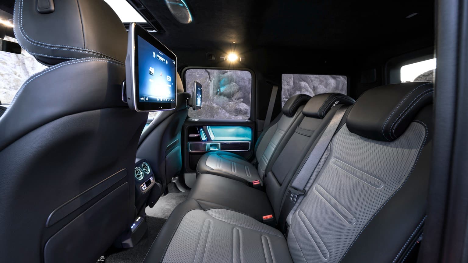 l'intérieur d'une voiture