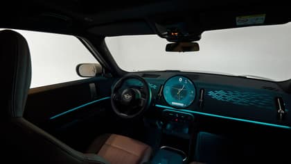 the inside of a car