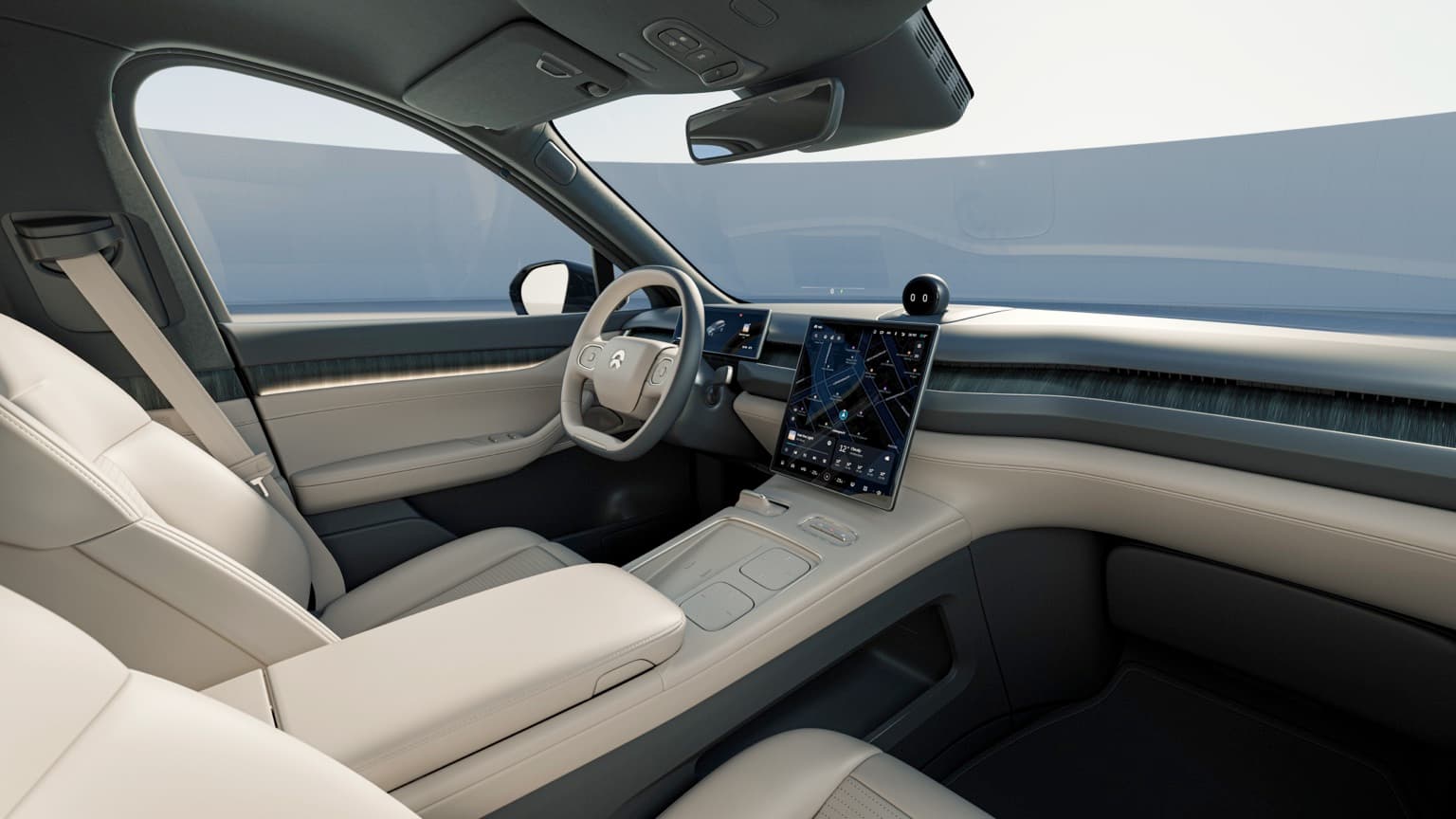 l'intérieur d'une voiture