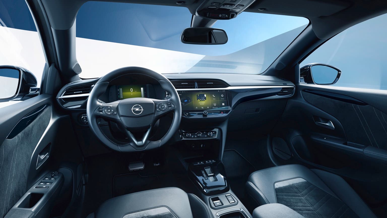 the interior of a car