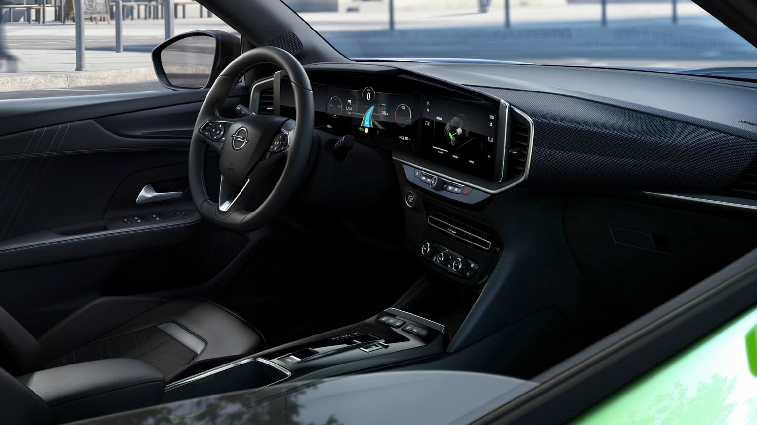 l'intérieur d'une voiture