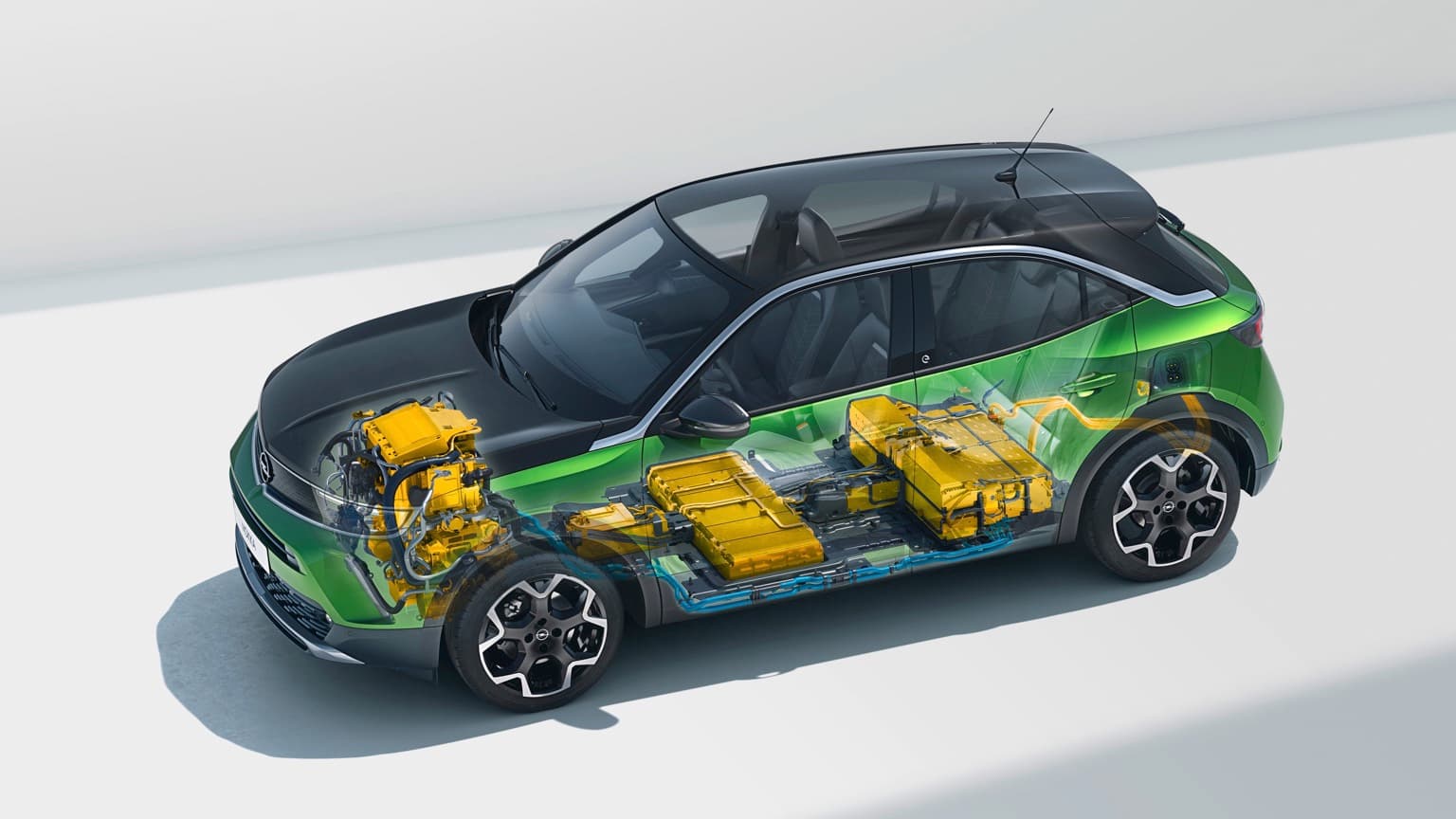 une voiture avec un moteur