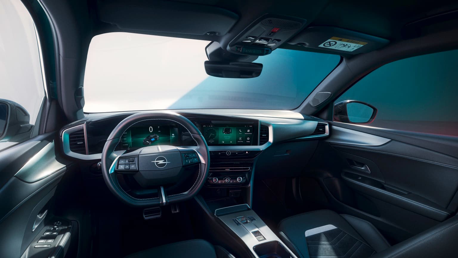 l'intérieur d'une voiture