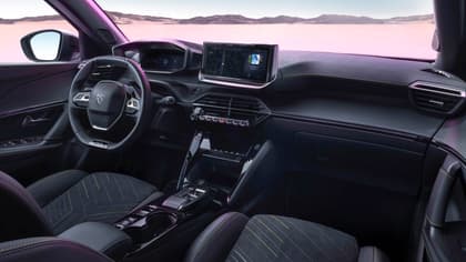 the inside of a car