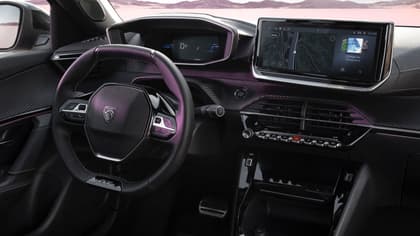 the inside of a car