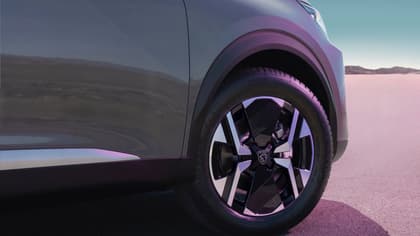 a close up of a car tire