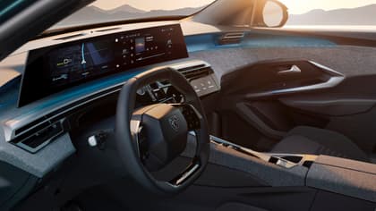 the inside of a car