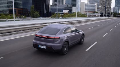 a car driving on a road