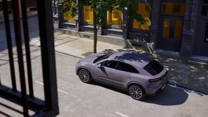 a car parked on the side of a road