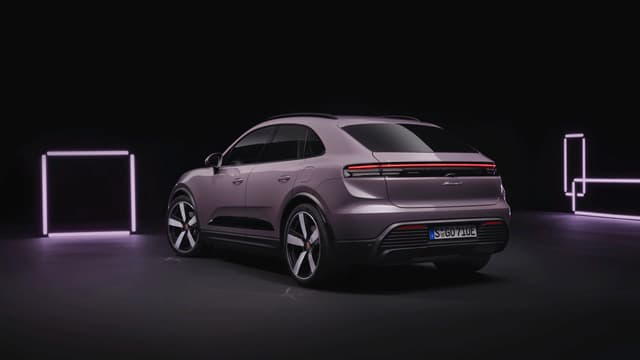 a purple car with black background
