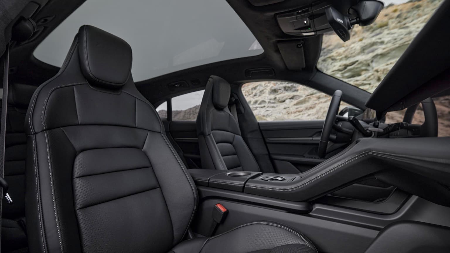 the inside of a car