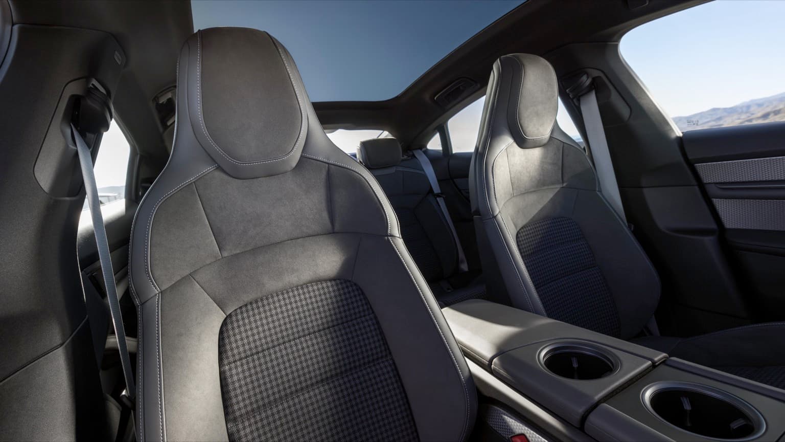the inside of a car