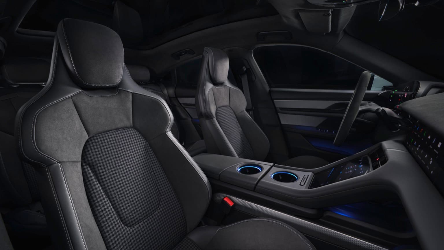 the inside of a car