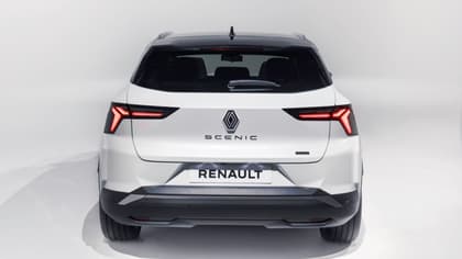 the back of a white car