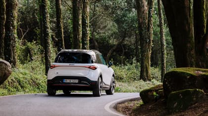 a car on a road