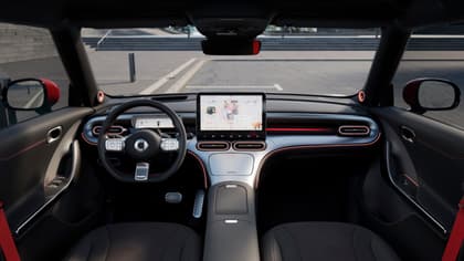 the inside of a car