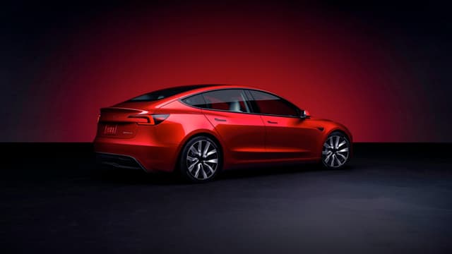 a red car in a room