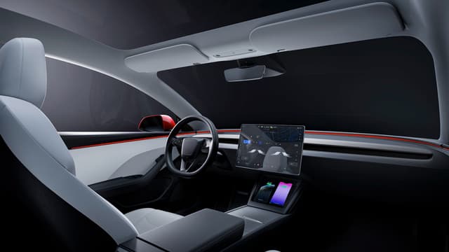 the inside of a car