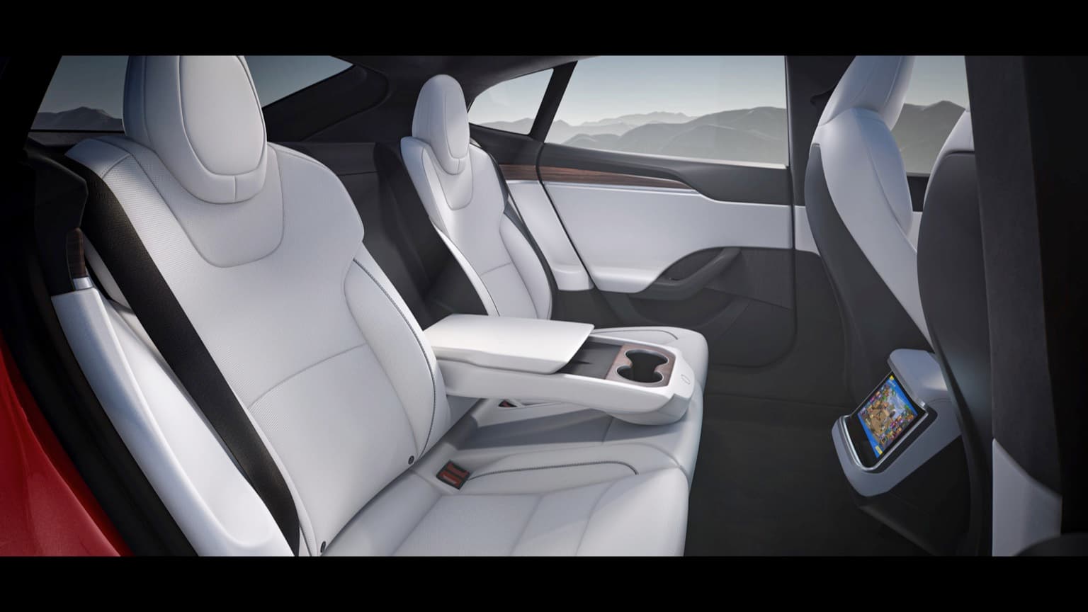 the inside of a car