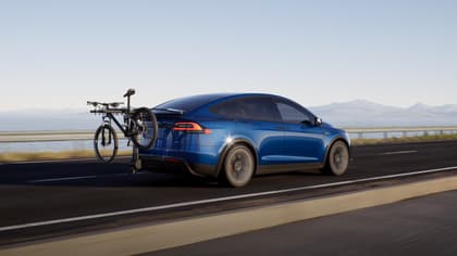 a car with a bicycle on the back
