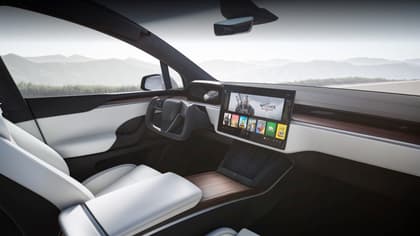 the inside of a car