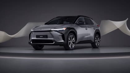 a car on a stage