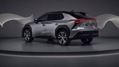 a car on a stage