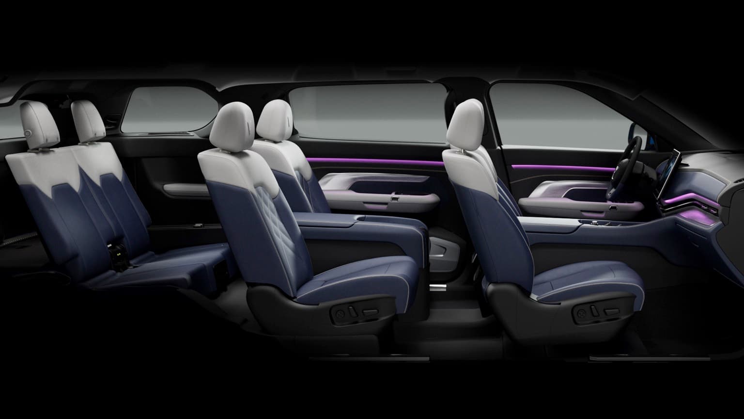 l'intérieur d'une voiture