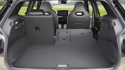 the back seat of a car